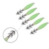 5 Pcs Luminous Squid Jig Hooks Glow Squid Jigs Squid