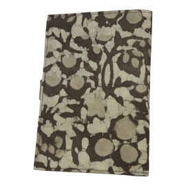 Hand Block Printed Size A5 Beautiful Designs Daily Writing Journal Pad for Men & Women, Sketchbook for Artists Refillable Notebook Planner Journal Diary (Brown)