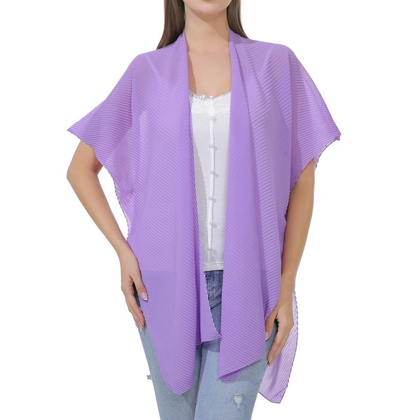Belle Dame Women’s Sheer Chiffon Draped Kimono Loose Cardigan Casual