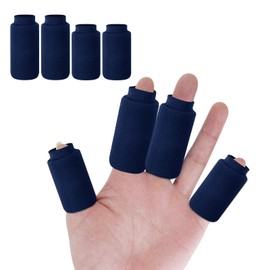 ThreeH Finger Ice Sleeves 4 Ice Packs for Toes and Fingers Reusable Gel Compression Sleeve Thumb Toes Hot Cold Therapy for Injuries Swollen Navy Blue