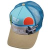 COASTAL - Unreal (khaki/teal) - High Fitted Trucker Cap, Khaki/Teal