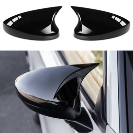 CKE 2pcs Compatible with Honda Civic 2026 2025 2024 2023 2022 Accessories Aggressive Look Sport Door Side Mirror Cover Exterior Rearview Mirror Guard Cover Trims -Glossy Black