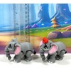 2pcs 3D Printed Baby Elephant Fidget Toy, Articulated Male and
