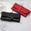 TongTang Glasses Case, Sunglasses, Soft Leather, Stylish, Simple, Stylish, Black