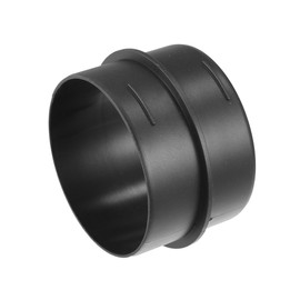 Motoforti Universal Car Air Ducting Connector, Straight Air Heater Duct Joiner Connector Pipe, 2.95'' 80mm OD, Plastic, Black