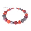 Adi-Modeschmuck Large necklace "Thabea", elegant material mix chain made of