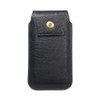 DFV mobile - Leather Cover Vertical Belt Bag with Magnetic