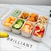 Snackle Box Container, 8 Removable Snack Containers with Lid