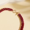 Firstmeet Gorgeous Handmade Glass Beads Strand Necklace Court-style Choker necklace(XL-1296-Red