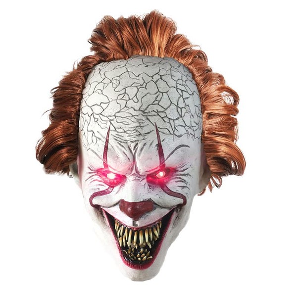 QCCX Halloween Clown Mask for Adult, Scary Full Face Evil
