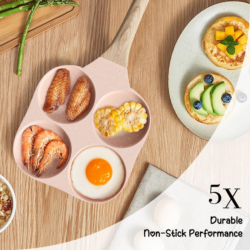 RIOVARM Induction Omelet Pans Pink