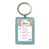 WPL Here's A Little Hug From Me Metallic Keyring Lovely
