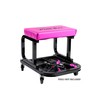 The Original Pink Box Rolling Creeper Seat with Tool Tray,