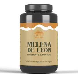 TIBET NATURA - Melena de León - 90 Cápsulas de 500 mg c/u - Hongos Adaptógenos - Suplemento Alimenticio Natural - Sin Azúcar Ni Conservantes