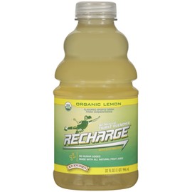R.W. Knudsen Family Recharge Organic Lemon Flavored Sports Beverage Mix, 32 Ounce (Pack of 12)