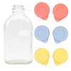 Purekra 6 Pack Silicone Glass Bottle Replacement Caps, 48mm Diameter