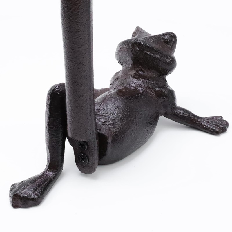 Tsnamay 16.54" Rustic Frog Toilet Paper Holders,Metal Toilet or Kitchen
