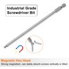 sourcing map 2pcs Ball End Hex Screwdriver Bit 4mm (H4.0)