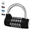 MEINUOKA Direction Lock, U-bar Combination Padlocks with Code, 5 Digit