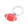 Troika KR22-10/CH Metal Keyring with Football Pendant Silver-Red, red, Modern