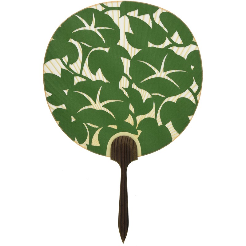 Shiomi Fan 2101 Made in Japan Uchiwa Chiyo Woman (Green)