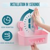 TAILI Shower Shelf No Drilling Shower Shelf Suction Cup Shower