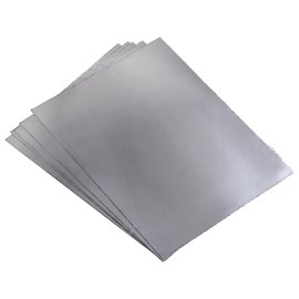 PATIKIL Flexible Graphite Foil Graphite Gasket Sheet Graphite Foil Sheet 250x200x0.5mm, Pack of 5