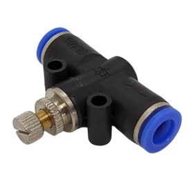 5 x Lumonic I PU Hose Throttle Check Valve with Connector I 8 mm I Pneumatic Throttle Check Valve I Throttle Valve I Compressed Air & Automatic