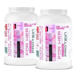 Proteína + Colágeno 2 Piezas 2kg C/u Blu-e Sabores Sabor Fresa