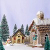 MELLIEX 60 PCS Miniature Artificial Christmas Tree Tabletop Snow Frosted