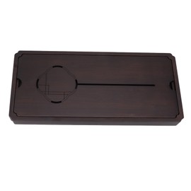 Chinese Water Storage Drainage Tea Tray Bamboo Simple Decorative Robust Household Tea Serving Tray Middle Size