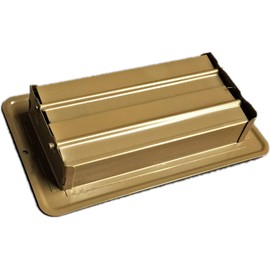 RV and Home Brown Stamped Steel Floor Diffuser/Register with Damper 8" X 4" (Duct Opening Size) Outside Dimension 9.6"x 5.6"