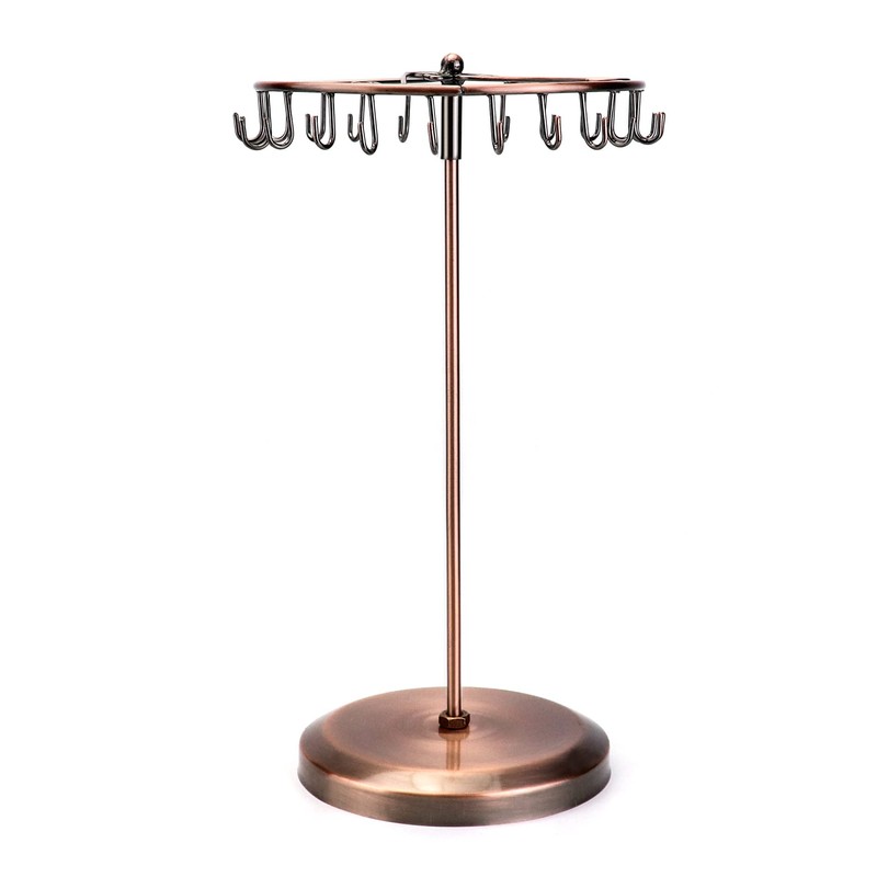 QWORK® Spinning Jewelry Tree Display Stand, Jewelry Organizer with 23