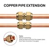 TURBRO Copper Pipe Joint Connectors for Air Conditioner Tube Extension,