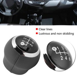 Niiyen Car Faux Leather Black 6 Speed Gear Shift Knob Compatible with Toyota Corolla Verso Auris Yaris RAV4 2007-2013