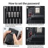 BenRich Outdoor Wall Mounted Key Safe with 4-Digit Combination, Resettable