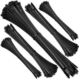 ISOLATECH Pack of 100 Cable Ties Black UV Resistant Black 300 mm x 3.6 mm Fixation for Car Bicycle Computer Industrial Nature Outdoor Home Accessories Versatile UV Resistant Durable Hold Together