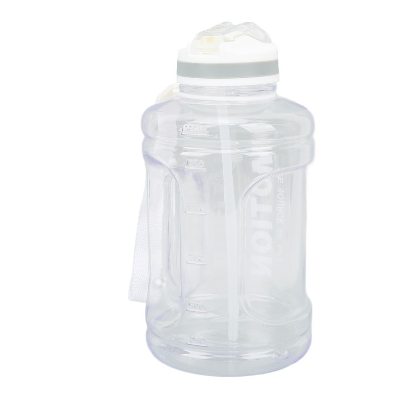 1500ml Large Capacity Sports Water Bottle Portable Scale Marking Poping