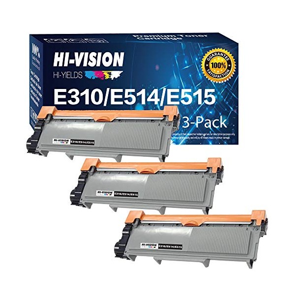 HI-Vision 3 Pack Compatible 593-BBKD, PVTHG Toner Cartridge Replacement for