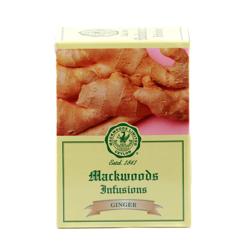 MACKWOODS GINGER HERBAL INFUSION IN 25 ENVELOPED TEA BAGS