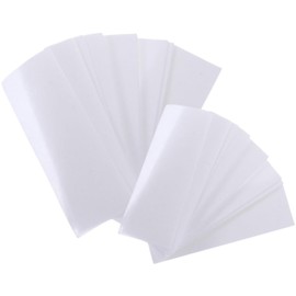 Tiras de Cera Desechables y Cortables para Depilación Facial y Corporal 400 de Tela No Tejida Ideales para Uso en Cara y Extremidades