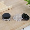 Transparent Mini Portable Cosmetic Cream Jars for Travel & Camping, 5g, 100-Pack Set Pink