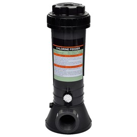 LJLB Automatic Chlorine Feeder for Stress-Free Pool, Adjustable Control for Perfect Chlorine Balance, Black