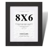 Fabian Clarke London® 8x6 Modern Black Wooden Picture Photo Frame