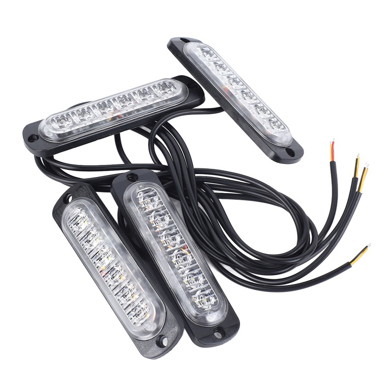 4pcs Side Marker Light Aluminum 12V to 24V 18 Lighting
