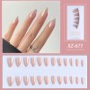 24 Pz, Kit De Uñas Postizas Largas Con Kit De