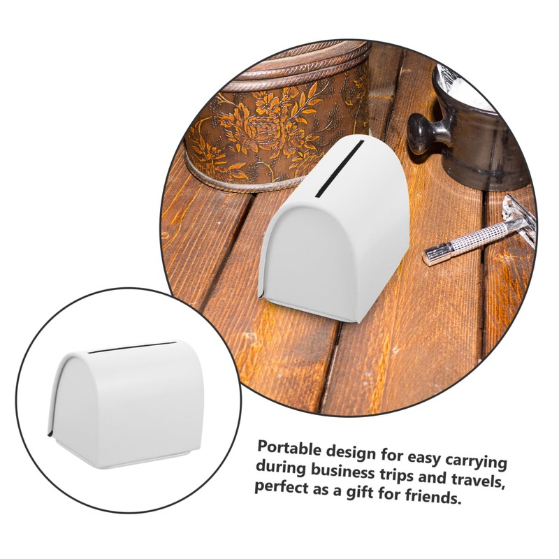 Gatuida Portable Metal Razor Blade Storage Case Travel-Friendly Blades Box