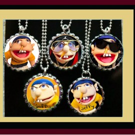 self Jeffy Puppet set of 5 necklaces necklace party favors loot bag birthday