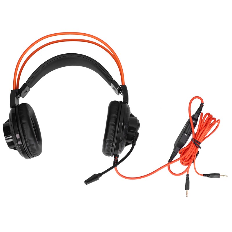 Gaming Headset Adjustable Lightweight Game Headphones with Microphone Volume Control