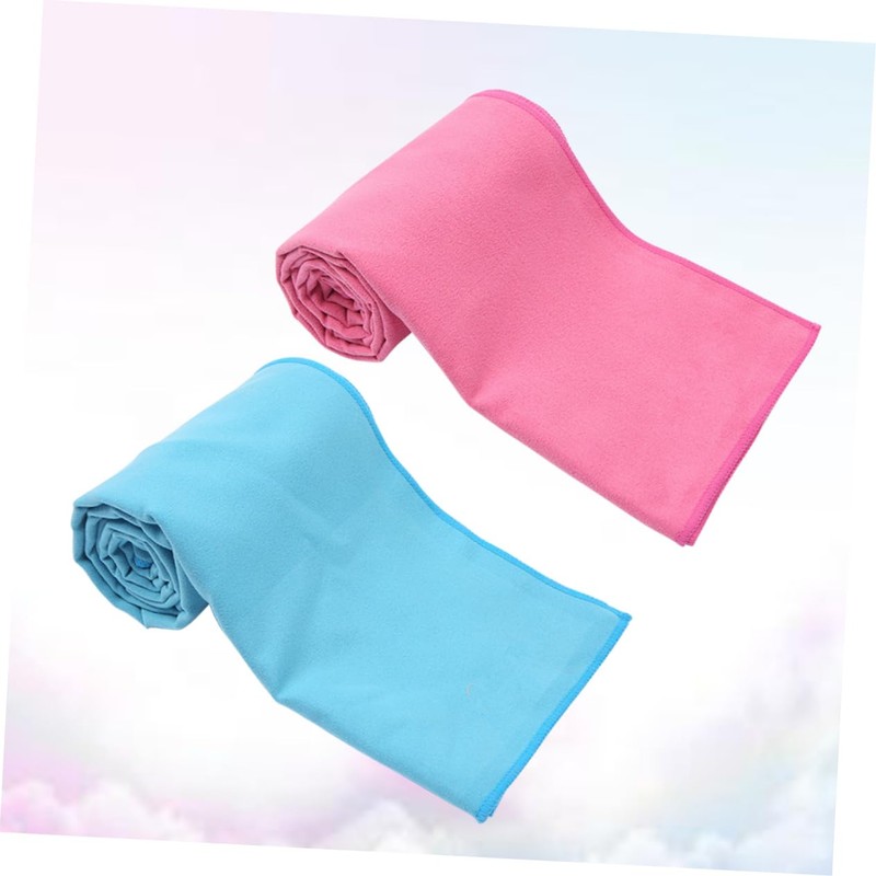 BIUDECO Microfiber Sports Towel Set 2 Pcs Quick Dry Polyester